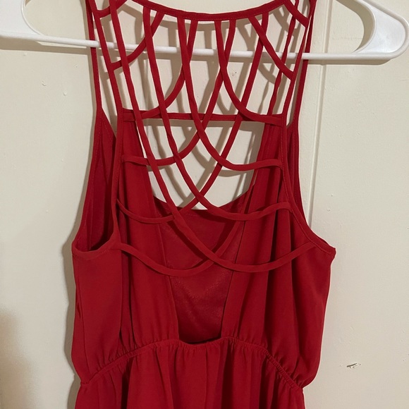 Mahina Red Strapless Dress Size - Small - Picture 5 of 5